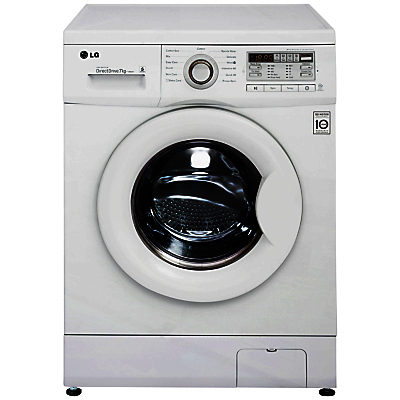 LG F14B8QDA Freestanding Washing Machine, 7kg Load, A+++ Energy Rating, 1400 rpm Spin, White LG F14B8QDA Freestanding Washing Machine, 7kg Load, A+++ Energy Rating, 1400 rpm Spin, White